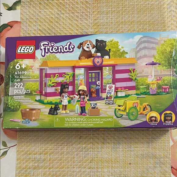 New sealed! LEGO Friends Pet Adoption Cafe 41699 Cat Dog - Picture 1 of 9